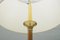 Lámpara de pie escandinava grande de teca y latón, años 60, Imagen 11