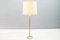 Large Scandinavian Teak & Brass Floor Lamp, 1960s 4