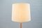 Large Scandinavian Teak & Brass Floor Lamp, 1960s 5