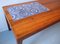 Danish Rosewood and Blue Mosaic Ceramic Tile Coffee Table, 1960s 11