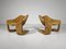 Set of Vintage Zen Lounge Chairs in Camel Teddy Fabric by Kwok Hoi Chan for Steiner, 1970s 8