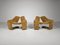 Set of Vintage Zen Lounge Chairs in Camel Teddy Fabric by Kwok Hoi Chan for Steiner, 1970s 3