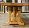 Mesa de comedor francesa de roble blanqueado, 1925, Imagen 7