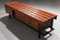 Vintage Holzbank mit Stauraum, 1960 10