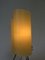 Lampade da notte tripodi in ottone con paralume in vetro acrilico beige, anni '50, set di 2, Immagine 11