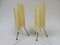 Brass Tripod Night Lights with Beige Acrylic Glass Shade, 1950s, Set of 2 4