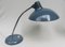 Lampes de Bureau Bleu Colombe et Chrome de Kaiser Leuchten, 1950s, Set de 2 3