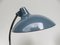 Dove Blue and Chrome Table Lamps from Kaiser Leuchten, 1950s, Set of 2 6