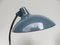 Dove Blue and Chrome Table Lamps from Kaiser Leuchten, 1950s, Set of 2, Image 6