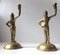 19th Century Bronze Candlestick Holders of Tudor Knights in Armor, Set of 2, Image 2