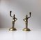 19th Century Bronze Candlestick Holders of Tudor Knights in Armor, Set of 2, Image 1