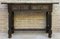 Early 20th Century Spanish Carved Walnut Console Table with Turned Legs, 1920s 1