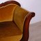 Louis Philippe Bootsförmiges Sofa aus Nussholz & Samt, 19. Jh. 17