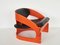 Mid-Century Model 4801 Lounge Chair by Joe Colombo for Kartell 4