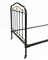 Cast Iron Single Beds in Black and Gold, 1890s, Set of 2 7
