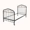 Cast Iron Single Beds in Black and Gold, 1890s, Set of 2 2