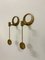 Wall-Hung Brass Candlesticks by Arthur Pe, 1960s, Set of 2 3