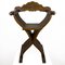 Antique Savonarola Chair in Carved Wood 1