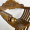 Antique Savonarola Chair in Carved Wood 4