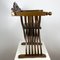 Antique Savonarola Chair in Carved Wood 6