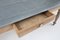 Rustic French Pine Wood Dinner Table with Zinc Top, 1850s, Image 8