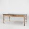 Rustic French Pine Wood Dinner Table with Zinc Top, 1850s, Image 1