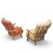 Set of Vintage Oak Armchairs by Guillerme & Chambron for Votre Maison 2