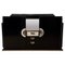 Art Deco Sideboard in Black Lacquer with Marble, 1930 1
