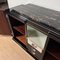 Art Deco Sideboard in Black Lacquer with Marble, 1930 15