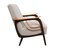 Fauteuil avec Tapisserie Beige, 1950s 1