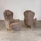 Set of Farmor Armchairs in Grey Lambswool attributed to Carl Malmsten for O.H. Sjögren, 1950s, Image 5