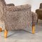 Set of Farmor Armchairs in Grey Lambswool attributed to Carl Malmsten for O.H. Sjögren, 1950s, Image 7