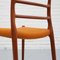 Modell 82 Esszimmerstühle von Niels Møller für JL Møllers Furniture Factory, 1960er, 4er Set 14