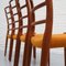 Modell 82 Esszimmerstühle von Niels Møller für JL Møllers Furniture Factory, 1960er, 4er Set 4