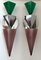 Italian Wassily Sconces attributed to Tihani and Mancini for Foscarini, 1980s, Set of 2 1