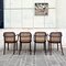 Bentwood Chairs with Vienna Straw, Italy, Set of 4 3