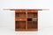 Teak Folding Captains Bar Cabinet with Flip-Top Counter by Reno Wahl Iversen for Dyrlund, 1960s, Image 2