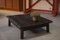 Table Basse Brutaliste en Épinette Foncée avec Socle en Chêne, 1950s 7