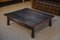 Table Basse Brutaliste en Épinette Foncée avec Socle en Chêne, 1950s 1