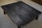 Table Basse Brutaliste en Épinette Foncée avec Socle en Chêne, 1950s 2