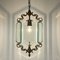 Vintage Bronze Pendant Lamp in the style of Pietro Chiesa for Fontana Arte, Italy, 1950s 6