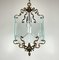 Vintage Bronze Pendant Lamp in the style of Pietro Chiesa for Fontana Arte, Italy, 1950s 15