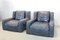 Graue Vintage Ledersessel von Paoloa Navone, 1980er, 2er Set 6