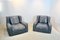 Fauteuils Vintage en Cuir Gris par Paoloa Navone, 1980s, Set de 2 9