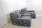 Fauteuils Vintage en Cuir Gris par Paoloa Navone, 1980s, Set de 2 2