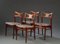 Floral Teak Dining Chairs, 1960s, Set of 4 4