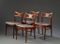 Floral Teak Dining Chairs, 1960s, Set of 4, Image 4