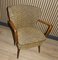 Fauteuil Vintage Jaune Chiné, 1950s 4