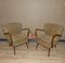 Fauteuil Vintage Jaune Chiné, 1950s 10