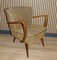 Fauteuil Vintage Jaune Chiné, 1950s 1
